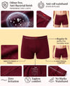 Hiflyers Men|Soft Breathable Odour-Free Cotton Lycra Fabric|Regular Fit|Comfortable Everyday Innerwear Trunk|Pack Of 3|Maroon,Navy,Grey