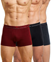 Hiflyers Men|Soft Breathable Odour-Free Cotton Lycra Fabric|Regular Fit|Comfortable Everyday Innerwear Trunk|Pack Of 3|Maroon,Black,Grey