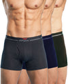 Hiflyers Men|Soft Breathable Odour-Free Cotton Lycra Fabric|Regular Fit|Comfortable Everyday Innerwear Trunk|Pack Of 3|Navy,Grey,Olive