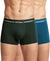 Hiflyers Men|Soft Breathable Odour-Free Micro Modal With Spandex Fabric|Regular Fit|Luxurious All-Day Innerwear Trunk|Pack Of 2|Olive,Teal