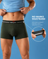 Hiflyers Men|Soft Breathable Odour-Free Micro Modal With Spandex Fabric|Regular Fit|Luxurious All-Day Innerwear Trunk|Pack Of 2|Olive,Teal