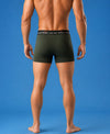 Hiflyers Men|Soft Breathable Odour-Free Micro Modal With Spandex Fabric|Regular Fit|Luxurious All-Day Innerwear Trunk|Pack Of 3|Navy,Olive,Grey