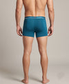 Hiflyers Men|Soft Breathable Odour-Free Micro Modal With Spandex Fabric|Regular Fit|Luxurious All-Day Innerwear Trunk|Pack Of 3|Black,Teal,Grey