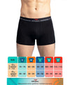 Hiflyers Men|Soft Breathable Odour-Free Micro Modal With Spandex Fabric|Regular Fit|Luxurious All-Day Innerwear Trunk|Pack Of 2|Black,Grey
