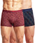 Hiflyers Men'S Micro Modal Spandex Trunk|Anti-Bacterial Odour-Free Fabric|Regular Fit|Ultra Soft Breathable Printed Innerwear|Pack Of 2|Maroon,Navy