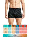Hiflyers Men'S Micro Modal Spandex Trunk|Anti-Bacterial Odour-Free Fabric|Regular Fit|Ultra Soft Breathable Printed Innerwear|Black