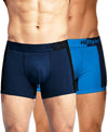 Hiflyers Men'S Micro Modal Spandex Sports Trunk|Anti-Bacterial Odour-Free Fabric|Regular Fit|Ultra Soft Breathable Premium Innerwear|Pack Of 2|Navy,Blue