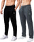 T.T. Men Dri-Fit Jogger Track Pant |Regular Fit| Side Zipper Pocket|Ideal For Gym, Running, Lounge & Casual Wear Pack Of 2-Black,Anthra
