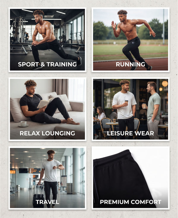 T.T. Men Dri-Fit Jogger Track Pant |Regular Fit| Side Zipper Pocket|Ideal For Gym, Running, Lounge & Casual Wear Pack Of 2-Black,Grey Melange