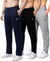 T.T. Men Dri-Fit Jogger Track Pant |Regular Fit| Side Zipper Pocket|Ideal For Gym, Running, Lounge & Casual Wear Pack Of 3-Navy,Black,Grey Melange