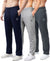T.T. Men Dri-Fit Jogger Track Pant |Regular Fit| Side Zipper Pocket|Ideal For Gym, Running, Lounge & Casual Wear Pack Of 3-Navy,Anthra,Grey Melange