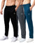 T.T. Men Dri-Fit Jogger Track Pant |Regular Fit| Side Zipper Pocket|Ideal For Gym, Running, Lounge & Casual Wear Pack Of 3-Black,Anthra,Airforce