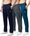 T.T. Men Dri-Fit Jogger Track Pant |Regular Fit| Side Zipper Pocket|Ideal For Gym, Running, Lounge & Casual Wear Pack Of 3-Anthra,Navy,Airforce