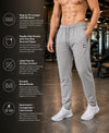 T.T. Men Dri-Fit Jogger Track Pant |Regular Fit| Side Zipper Pocket|Ideal For Gym, Running, Lounge & Casual Wear Pack Of 3-Anthra,Grey Melange,Airforce