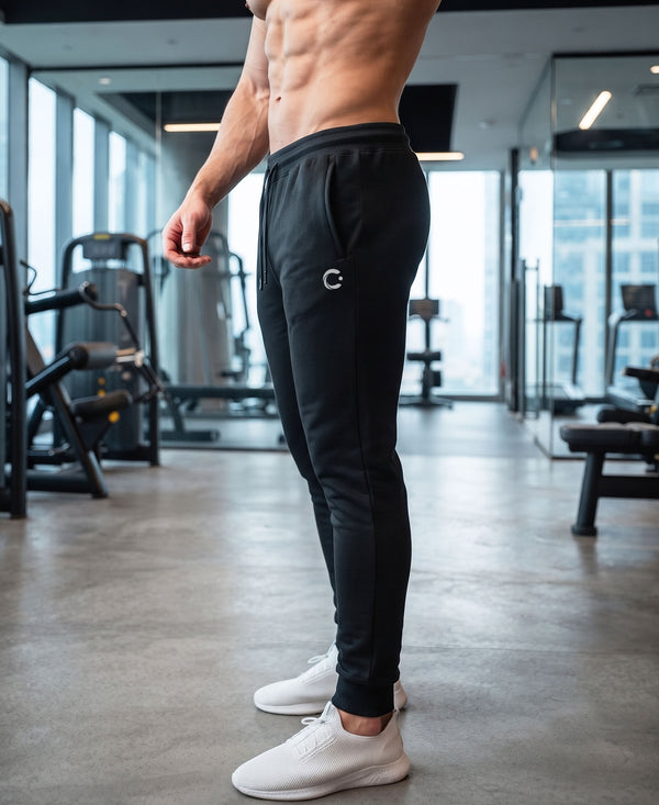 T.T. Men Cotton Rich Jogger Track Pant |Regular Fit| Side Zipper Pocket|Ideal For Gym, Running, Lounge & Casual Wear Pack Of 2-Olive,Black