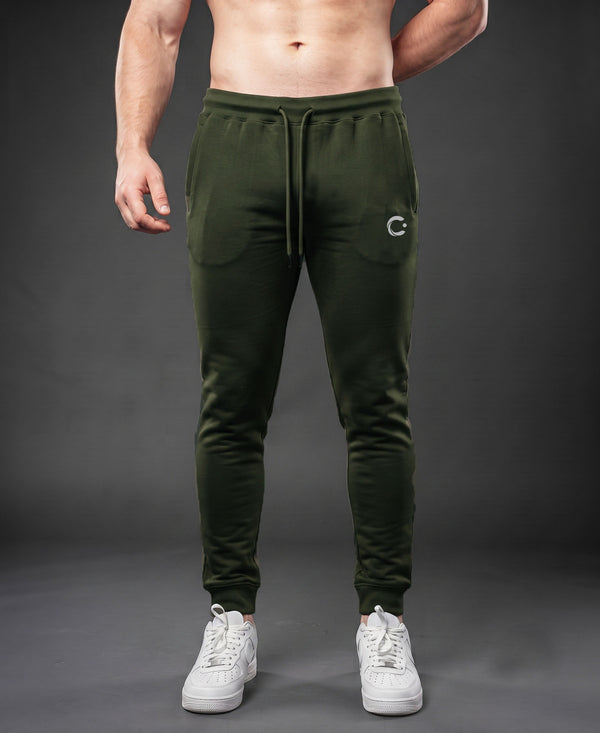 T.T. Men Cotton Rich Jogger Track Pant |Regular Fit| Side Zipper Pocket|Ideal For Gym, Running, Lounge & Casual Wear Pack Of 2-Olive,Anthra