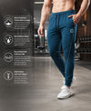 T.T. Men Cotton Rich Jogger Track Pant |Regular Fit| Side Zipper Pocket|Ideal For Gym, Running, Lounge & Casual Wear Pack Of 2-Olive,Airforce