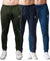 T.T. Men Cotton Rich Jogger Track Pant |Regular Fit| Side Zipper Pocket|Ideal For Gym, Running, Lounge & Casual Wear Pack Of 3-Airforce,Navy,Olive
