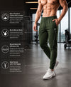 T.T. Men Cotton Rich Jogger Track Pant |Regular Fit| Side Zipper Pocket|Ideal For Gym, Running, Lounge & Casual Wear Pack Of 3-Black,Navy,Olive