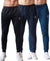 T.T. Men Cotton Rich Jogger Track Pant |Regular Fit| Side Zipper Pocket|Ideal For Gym, Running, Lounge & Casual Wear Pack Of 3-Black,Navy,Airforce