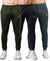 T.T. Men Cotton Rich Jogger Track Pant |Regular Fit| Side Zipper Pocket|Ideal For Gym, Running, Lounge & Casual Wear Pack Of 3-Black,Anthra,Olive
