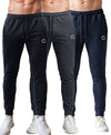T.T. Men Cotton Rich Jogger Track Pant |Regular Fit| Side Zipper Pocket|Ideal For Gym, Running, Lounge & Casual Wear Pack Of 3-Black,Anthra,Navy