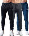 T.T. Men Cotton Rich Jogger Track Pant |Regular Fit| Side Zipper Pocket|Ideal For Gym, Running, Lounge & Casual Wear Pack Of 3-Black,Anthra,Airforce