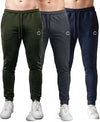 T.T. Men Cotton Rich Jogger Track Pant |Regular Fit| Side Zipper Pocket|Ideal For Gym, Running, Lounge & Casual Wear Pack Of 3-Anthra,Navy,Olive