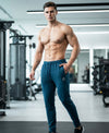 T.T. Men Cotton Rich Jogger Track Pant |Regular Fit| Side Zipper Pocket|Ideal For Gym, Running, Lounge & Casual Wear -Airforce