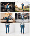 T.T. Men Cotton Rich Jogger Track Pant |Regular Fit| Side Zipper Pocket|Ideal For Gym, Running, Lounge & Casual Wear -Airforce