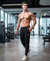 T.T. Men Cotton Rich Jogger Track Pant |Regular Fit| Side Zipper Pocket|Ideal For Gym, Running, Lounge & Casual Wear -Black