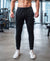 T.T. Men Cotton Rich Jogger Track Pant |Regular Fit| Side Zipper Pocket|Ideal For Gym, Running, Lounge & Casual Wear -Black