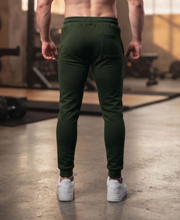 T.T. Men Cotton Rich Jogger Track Pant |Regular Fit| Side Zipper Pocket|Ideal For Gym, Running, Lounge & Casual Wear -Olive