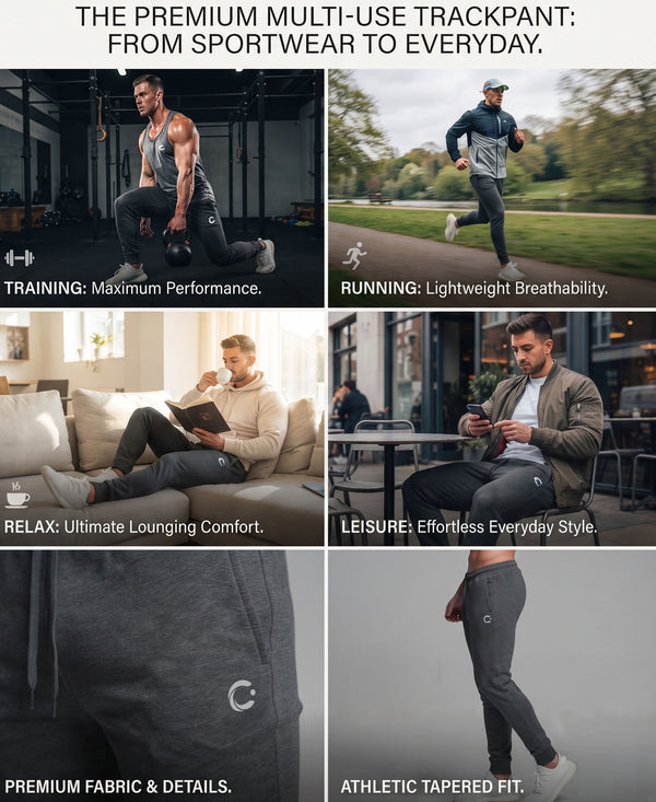 T.T. Men Cotton Rich Jogger Track Pant |Regular Fit| Side Zipper Pocket|Ideal For Gym, Running, Lounge & Casual Wear -Anthra