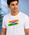 T.T. Men Patriotic Graphic Printed | Half Sleeves | Cotton Blended T-Shirts For Men | Regular Fit | Perfect for 15th Aug & Republic Day-White(Non-Returnable | Non-Exchangeable Item)
