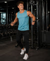 T.T. Men Dri-Fit Polyester Fooball-Knit Fabric| Round Neck | Sleeveless | Sweat-Wicking Gym & Active Wear Tees|Pack Of 2|Sky Blue,White