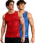 T.T. Men Dri-Fit Polyester Fooball-Knit Fabric| Round Neck | Sleeveless | Sweat-Wicking Gym & Active Wear Tees|Pack Of 2|Red,Light Blue