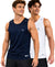 T.T. Men Dri-Fit Polyester Fooball-Knit Fabric| Round Neck | Sleeveless | Sweat-Wicking Gym & Active Wear Tees|Pack Of 2|Navy,White