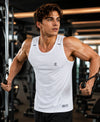 T.T. Men Dri-Fit Polyester Fooball-Knit Fabric| Round Neck | Sleeveless | Sweat-Wicking Gym & Active Wear Tees|Pack Of 2|Light Pink,White