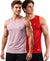 T.T. Men Dri-Fit Polyester Fooball-Knit Fabric| Round Neck | Sleeveless | Sweat-Wicking Gym & Active Wear Tees|Pack Of 2|Light Pink,Red