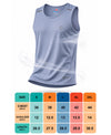 T.T. Men Dri-Fit Polyester Fooball-Knit Fabric| Round Neck | Sleeveless | Sweat-Wicking Gym & Active Wear Tees|Pack Of 2|Light Purple,Sky Blue