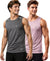 T.T. Men Dri-Fit Polyester Fooball-Knit Fabric| Round Neck | Sleeveless | Sweat-Wicking Gym & Active Wear Tees|Pack Of 2|Light Grey,Light Pink