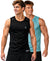 T.T. Men Dri-Fit Polyester Fooball-Knit Fabric| Round Neck | Sleeveless | Sweat-Wicking Gym & Active Wear Tees|Pack Of 2|Black,Sky Blue
