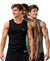 T.T. Men Dri-Fit Polyester Fooball-Knit Fabric| Round Neck | Sleeveless | Sweat-Wicking Gym & Active Wear Tees|Pack Of 3|Black,Light Green,Light Grey