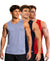 T.T. Men Dri-Fit Polyester Fooball-Knit Fabric| Round Neck | Sleeveless | Sweat-Wicking Gym & Active Wear Tees|Pack Of 3|Light Purple,Navy,Red