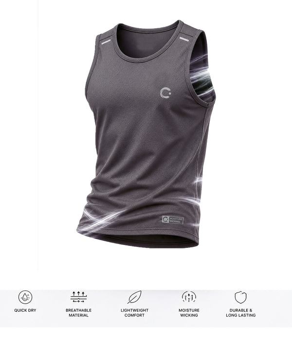 T.T. Men Dri-Fit Polyester Fooball-Knit Fabric| Round Neck | Sleeveless | Sweat-Wicking Gym & Active Wear Tees|Pack Of 3|Light Grey,Light Pink,Light Purple