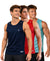 T.T. Men Dri-Fit Polyester Fooball-Knit Fabric| Round Neck | Sleeveless | Sweat-Wicking Gym & Active Wear Tees|Pack Of 3|Navy,Red,Sky Blue