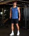T.T. Men Dri-Fit Polyester Fooball-Knit Fabric| Round Neck | Sleeveless | Sweat-Wicking Gym & Active Wear TeesLight Blue