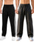 T.T. Men Premium Cotton Cut & Sew Track Pant |Straight Fit| Side Zipper Pocket|Ideal For Gym, Running, Lounge & Casual Wear Pack Of 2-Black,Anthra