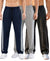 T.T. Men Premium Cotton Cut & Sew Track Pant |Straight Fit| Side Zipper Pocket|Ideal For Gym, Running, Lounge & Casual Wear Pack Of 3-Navy,Grey Melange,Anthra